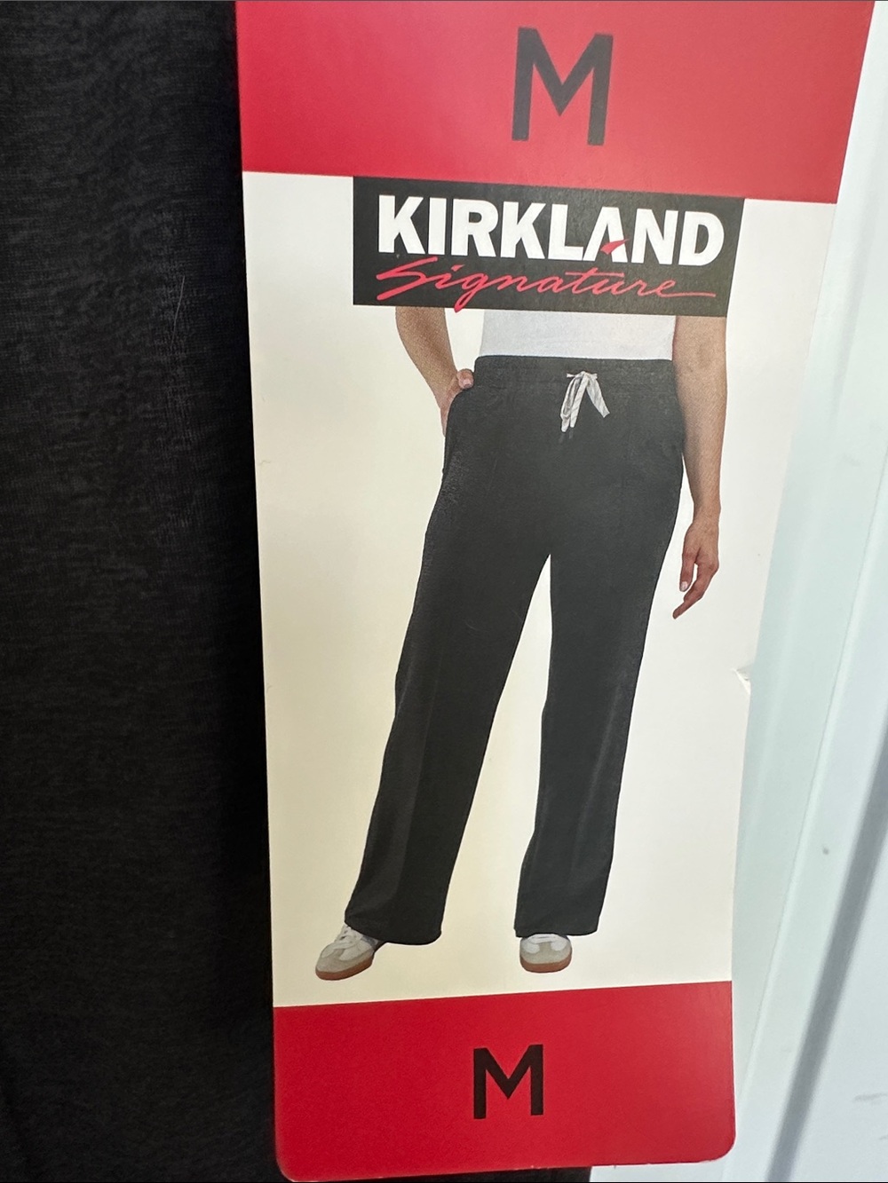 NWT Kirkland Signature Women’s Dark Charcoal Drawstring Lightweight Pant M - Picture 2 of 9